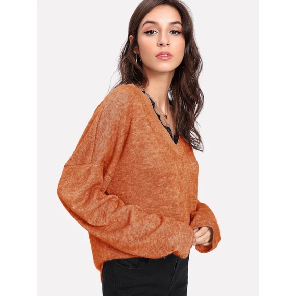 Eyelash Lace Oversized Sweater NWT - Picture 5 of 7